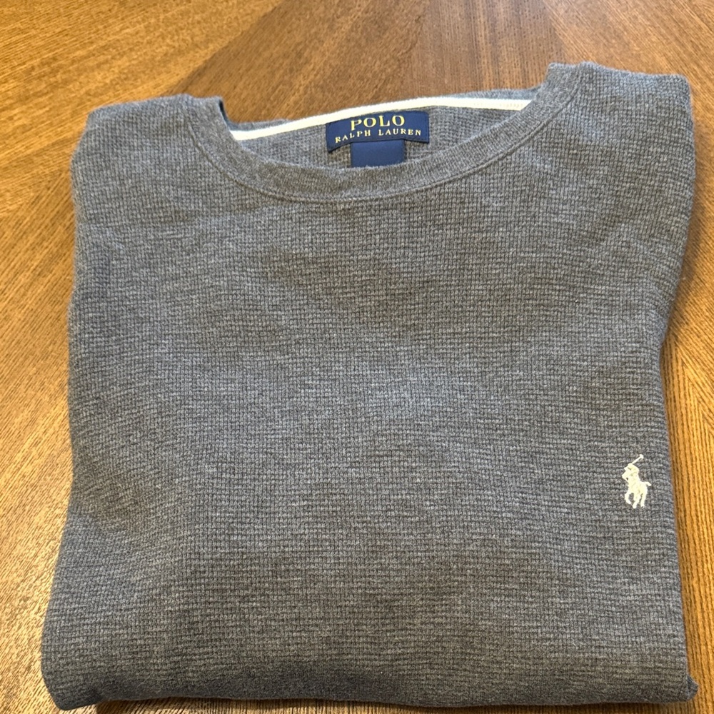 Polo by Ralph Lauren Gray waffle tee